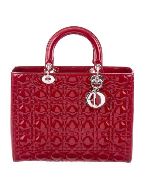 christian Dior red purse